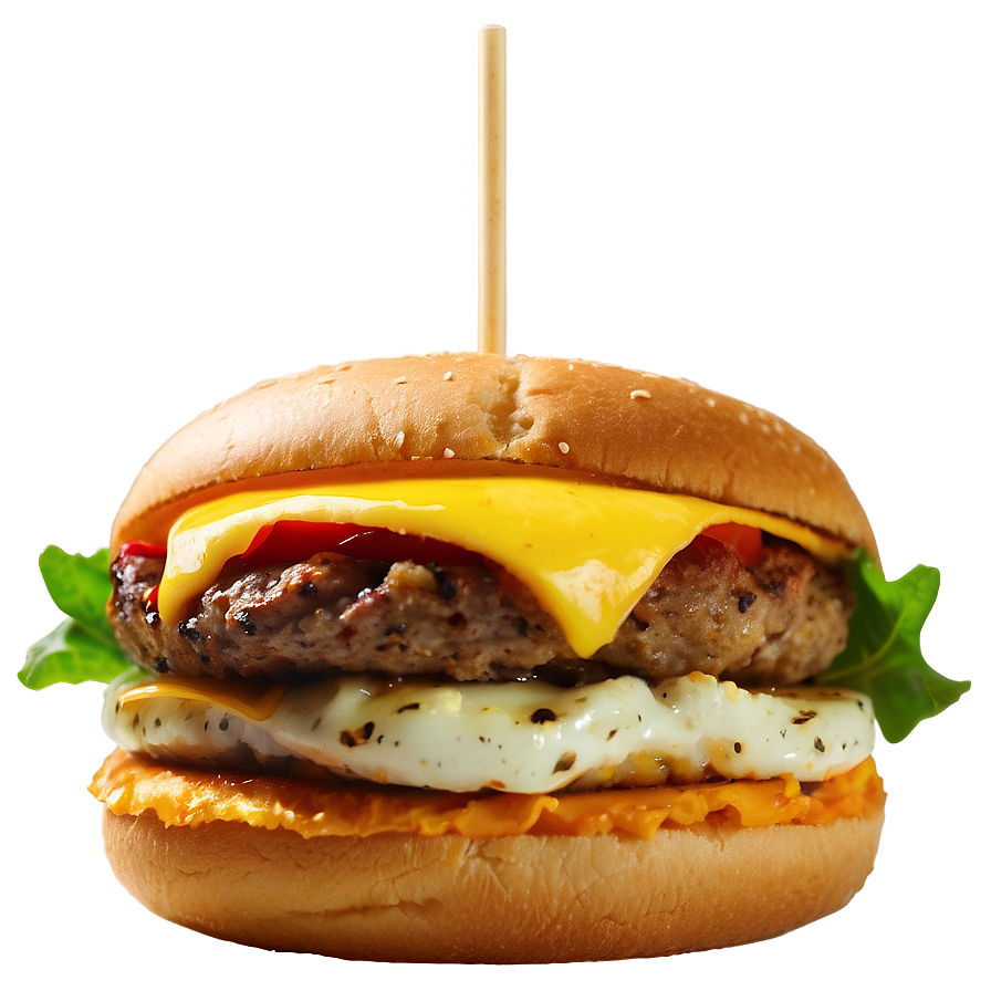 Breakfast Burger Png Yhq