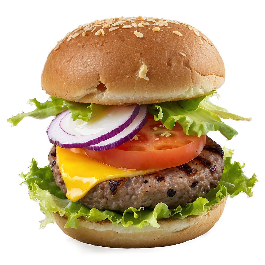 Breakfast Hamburger With Egg Png 05242024