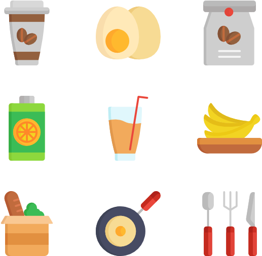 Breakfast Icons Png, Transparent Png PNG with transparent background
