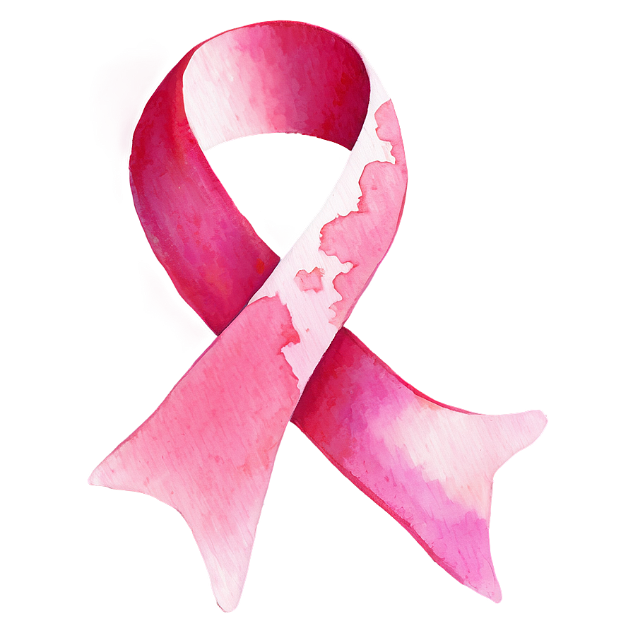 Breast Cancer Ribbon In Watercolor Splash Png 17