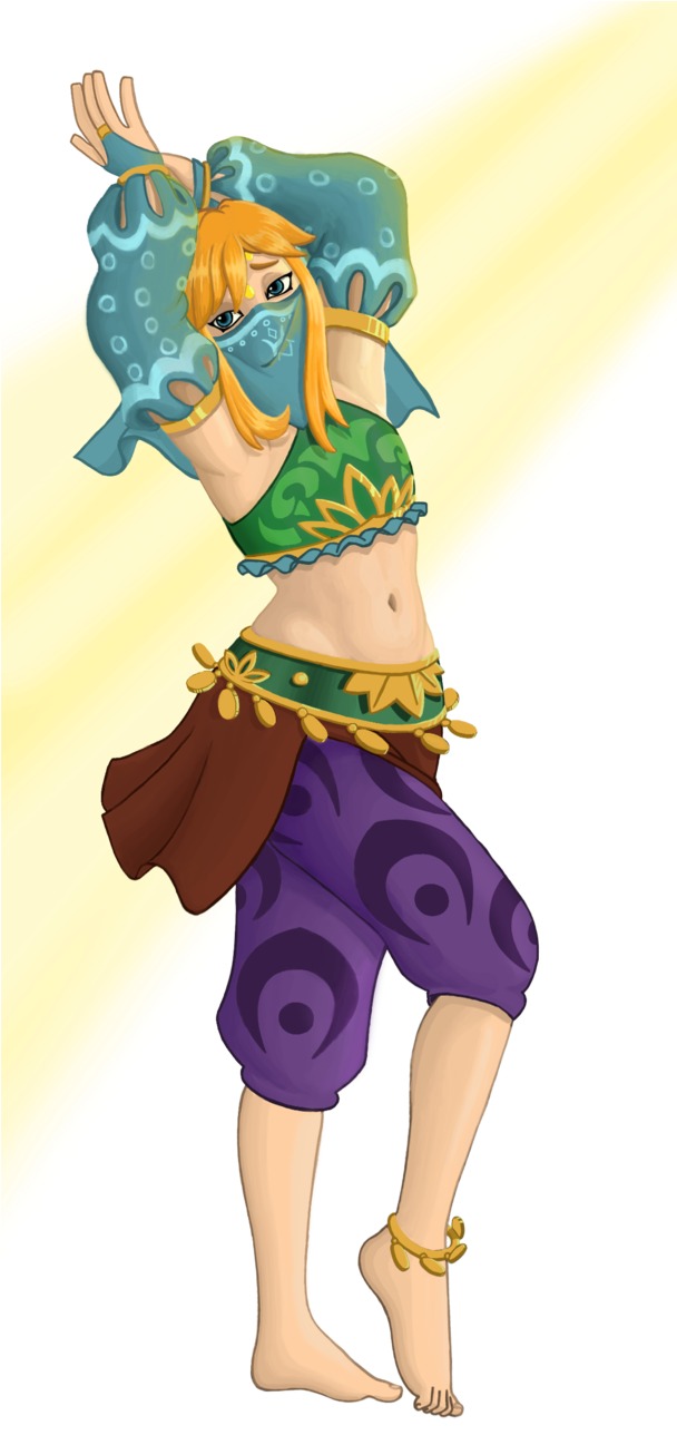 Breath Of The Wild - Breath Of The Wild Link Gerudo Outfit, HD Png Download PNG with transparent background