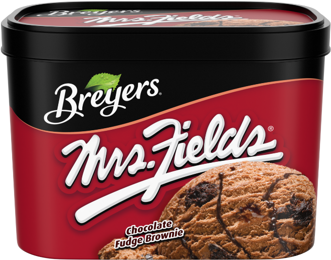 Fields® Chocolate Fudge Brownie - Breyers Reese's Ice Cream, HD Png Download PNG with transparent background
