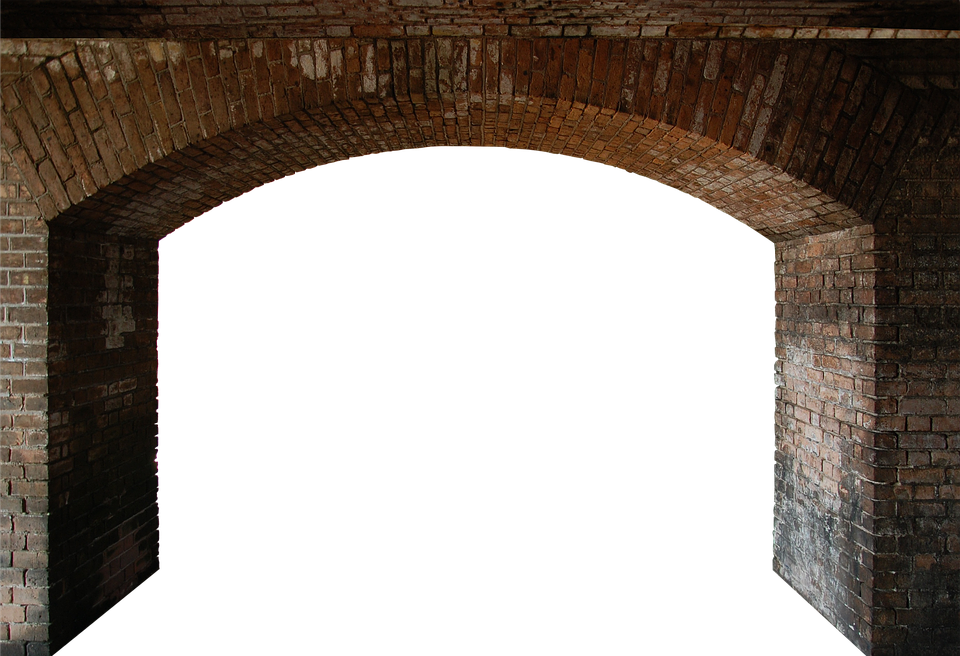 Brick Archway Silhouette