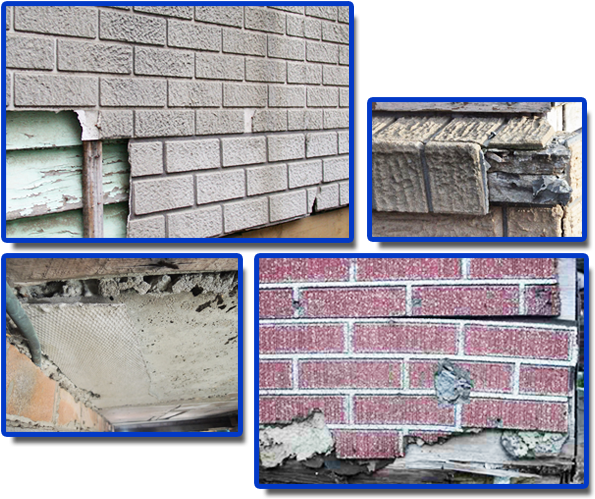 Brick Wall Damage Collage