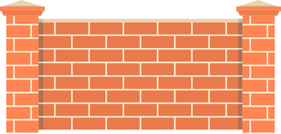 Trump Wall Png Clip Art Black And White Stock - Wall Png Transparent PNG with transparent background
