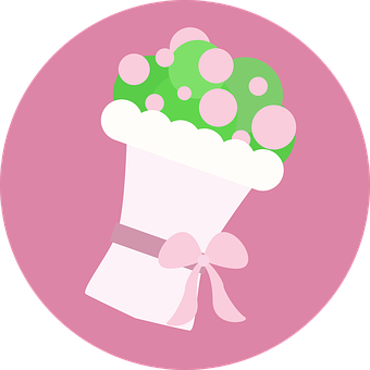 Bridal Bouquet Icon PNG image with a transparent background, free high-resolution download