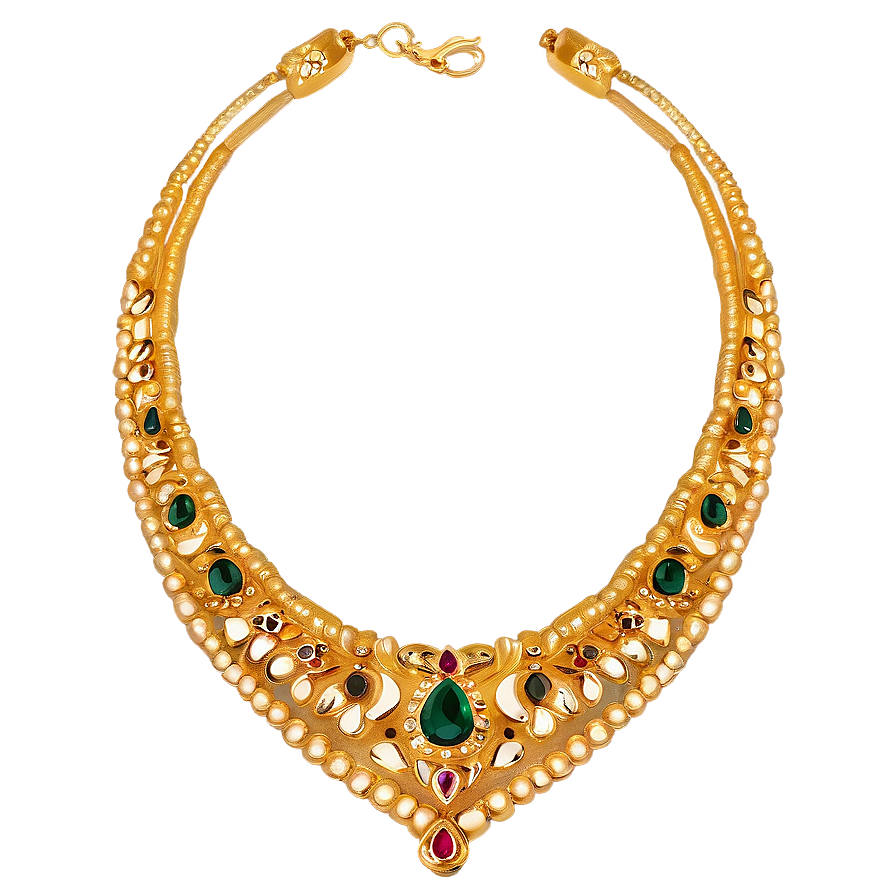 Bridal Gold Necklace Png Iyn6