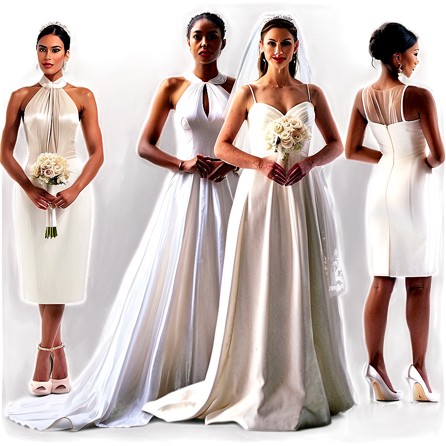 Bridal Gowns and Accessories PNG odi PNG with transparent background