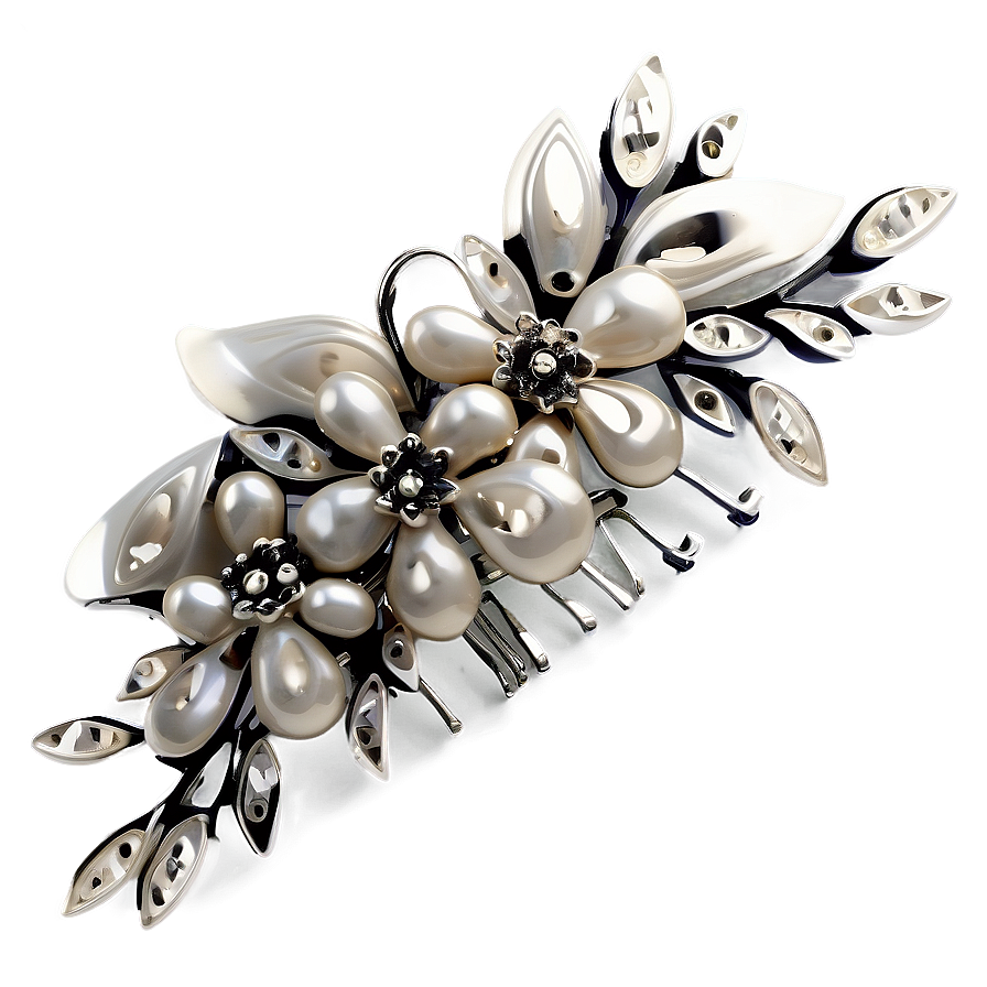 Bridal Hair Clip Png 06132024