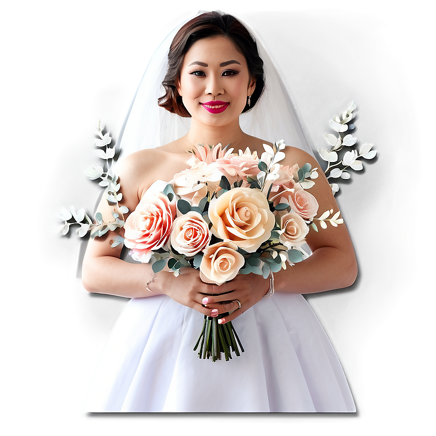 Bridal Paper Flower Bouquet Png 46