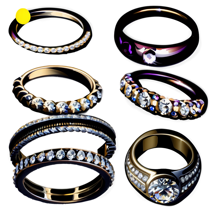 Bridal Set Rings Png 39