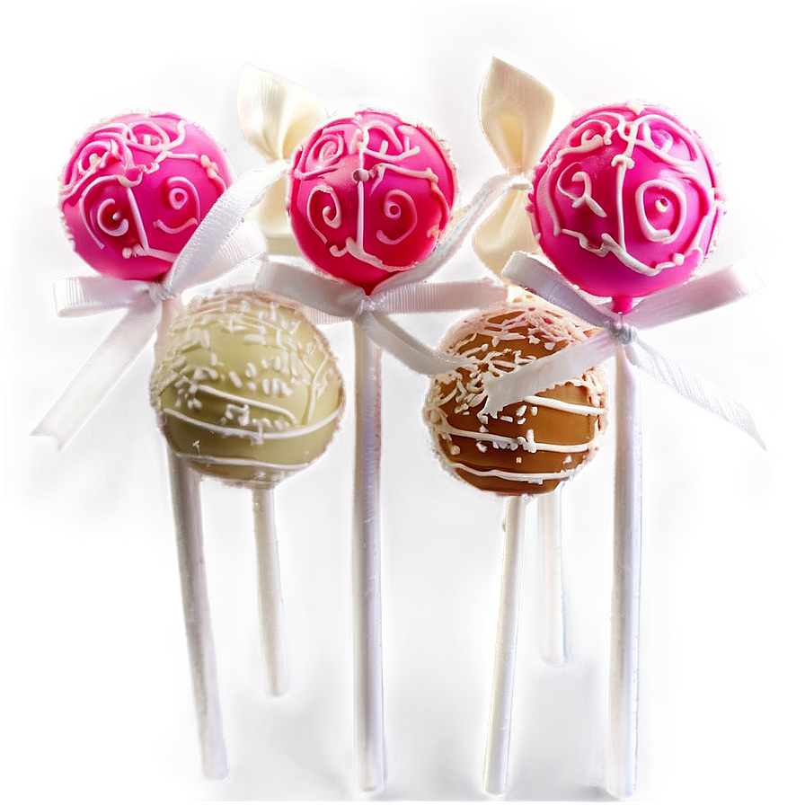 Bridal Shower Cake Pops PNG 06272024 PNG with transparent background