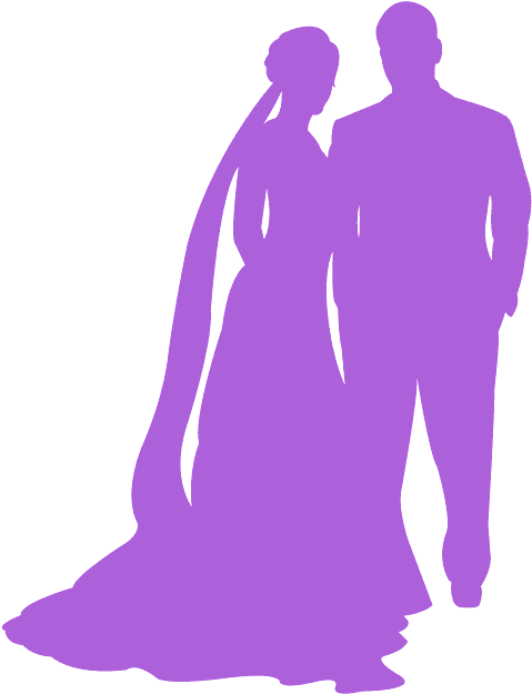 Brideand Groom Silhouette