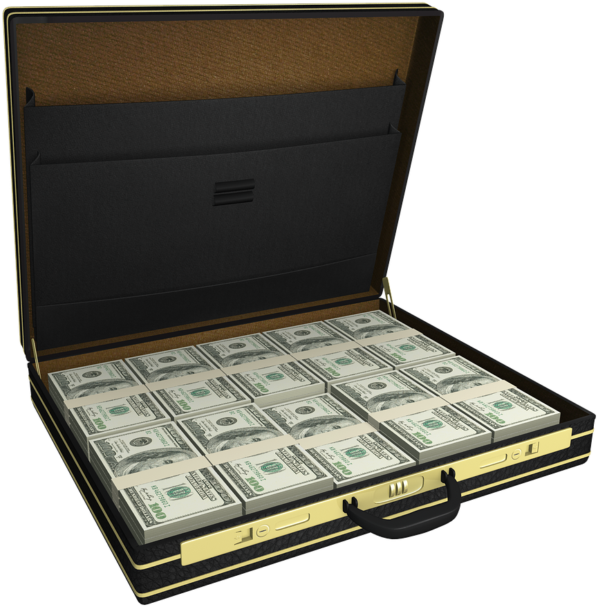 Briefcase Fullof Hundred Dollar Bills