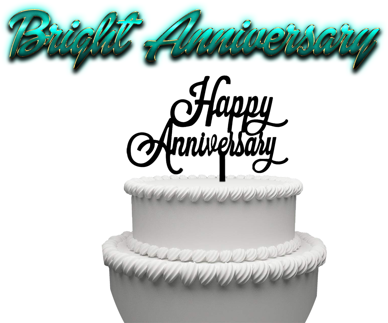 Bright Anniversary Celebration Cake