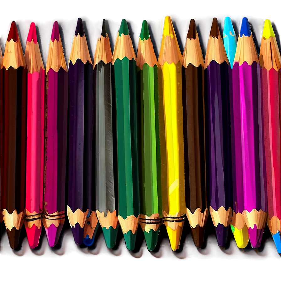 Bright Colored Pencils Png 06212024