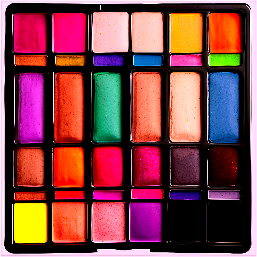 Bright Colors Makeup Palette Png Arq