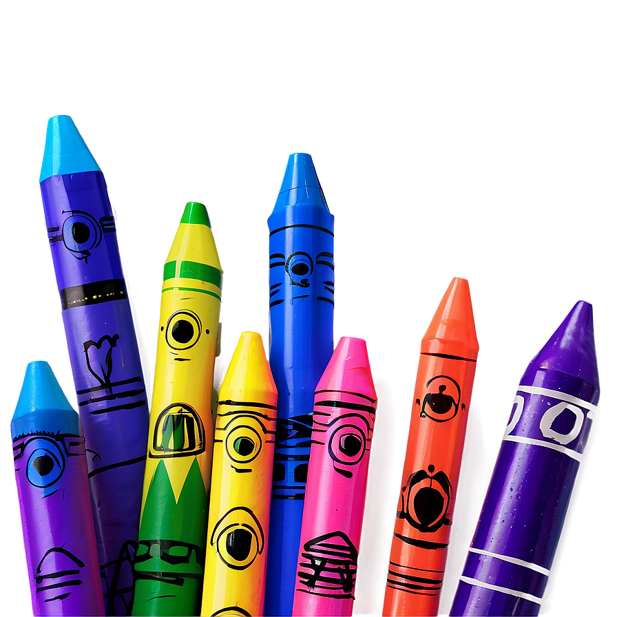 Bright Crayons Collection Png 54