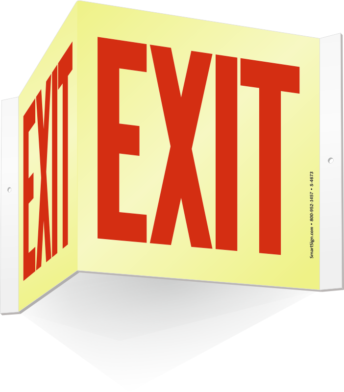 Bright Exit Sign