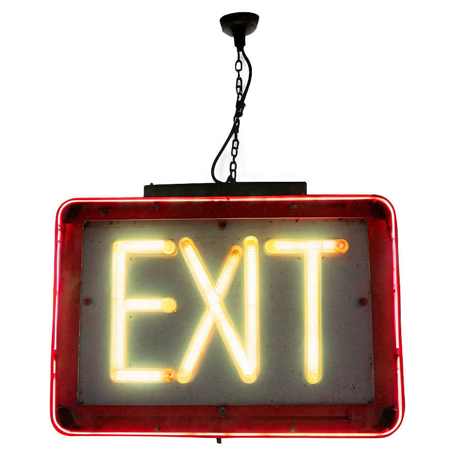 Bright Exit Sign Png Qgk