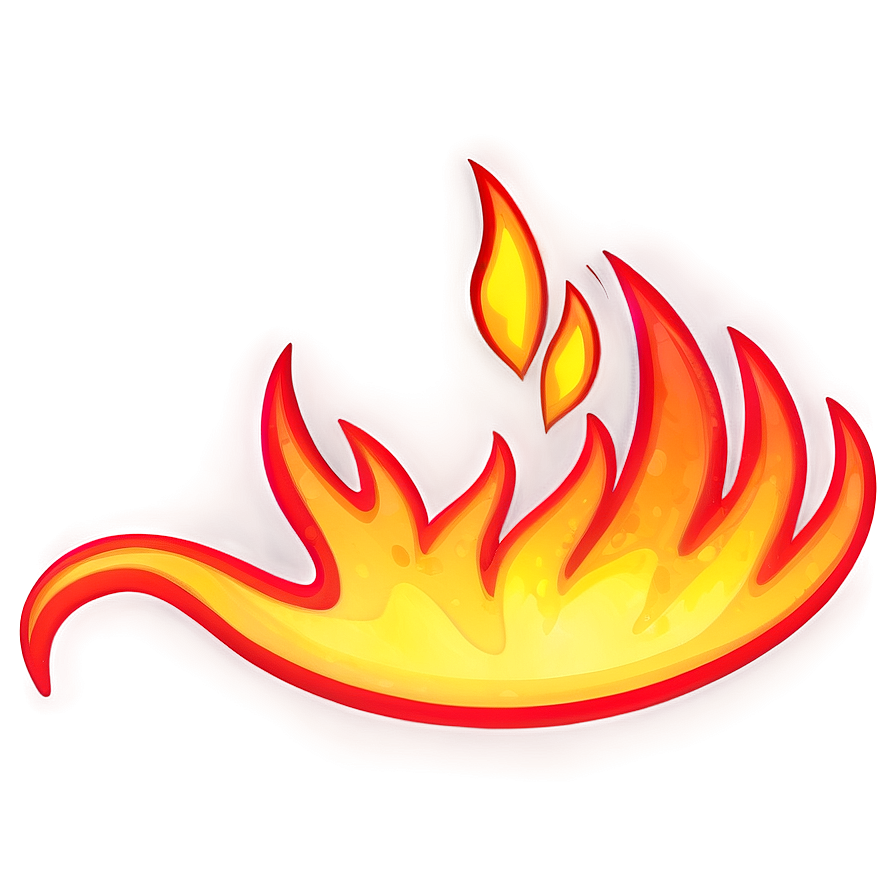 Bright Fire Emoji Illustration PNG mic PNG with transparent background