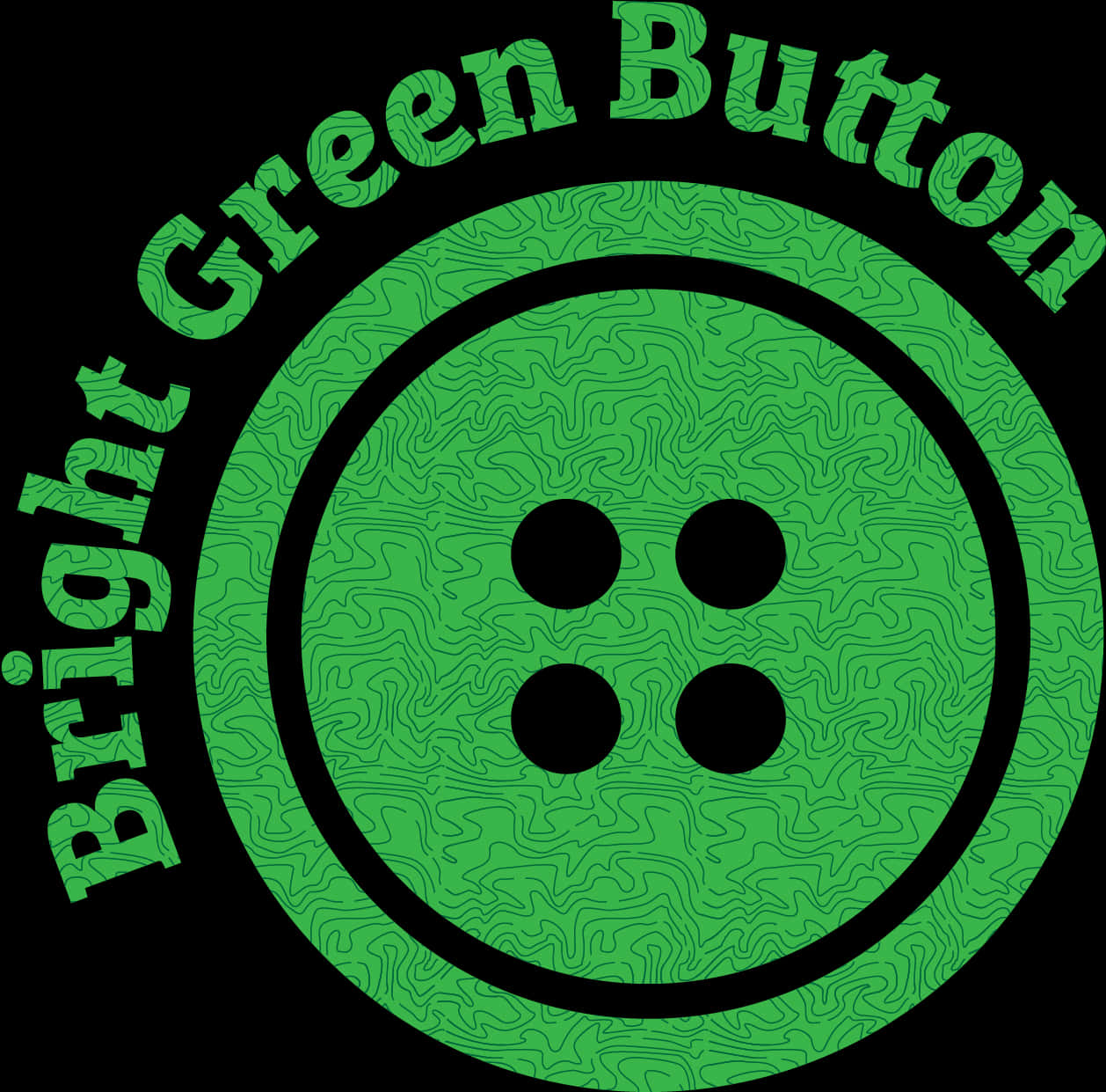 Bright Green Button Graphic PNG image with a transparent background, free high-resolution download
