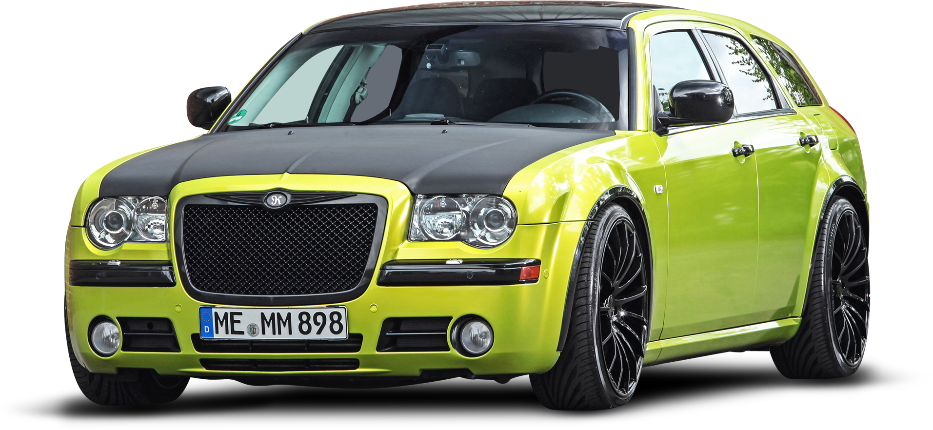 Bright Green Chrysler300 C Sedan