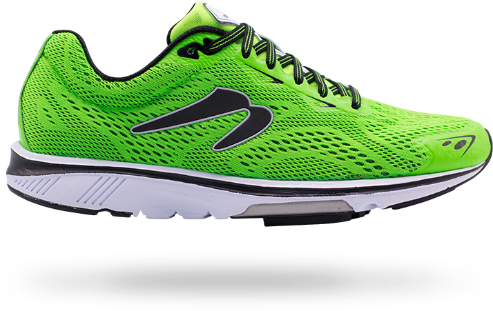 Bright Green Running Shoe Side View