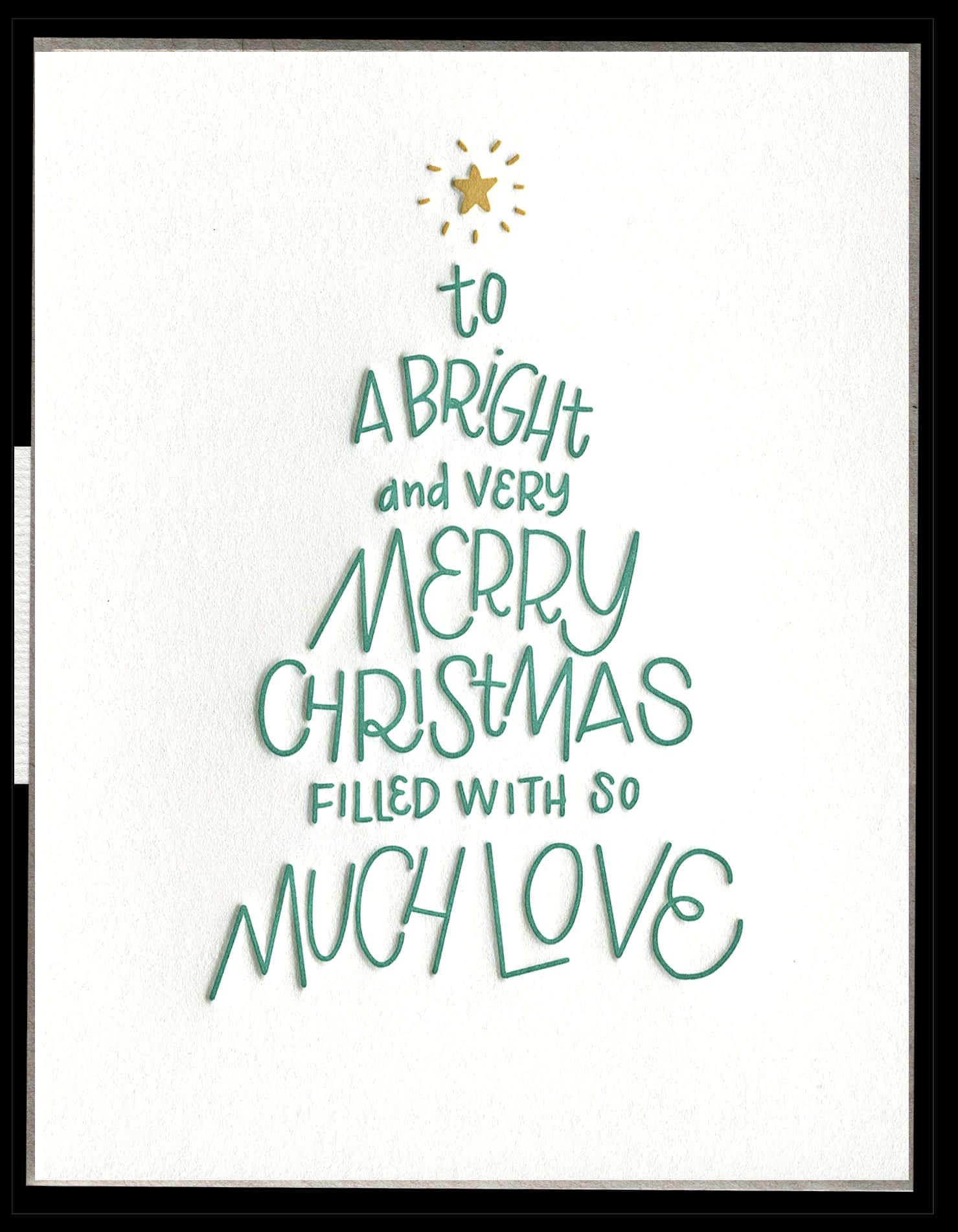 Bright Merry Christmas Card PNG with transparent background