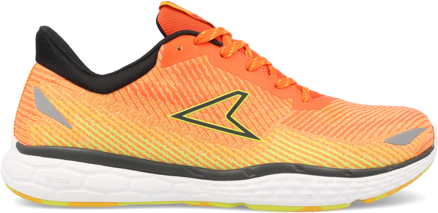 Bright Orange Running Shoe Side View