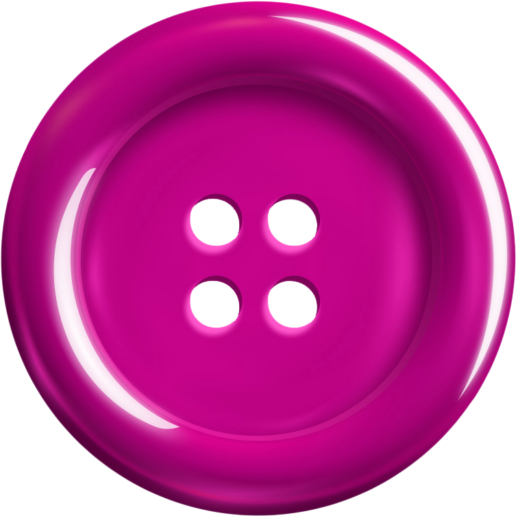 Bright Pink Clothes Button