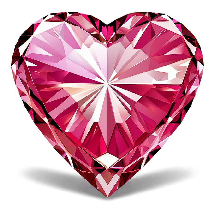 Bright Pink Heart Diamond Symbol Png Uxp6