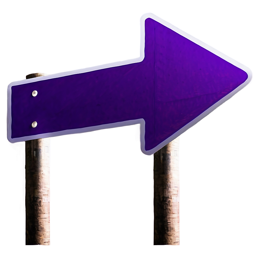 Bright Purple Arrow Sign Png 06272024