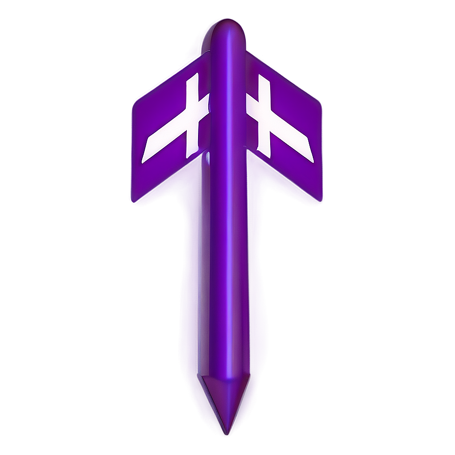 Bright Purple Arrow Sign Png 29