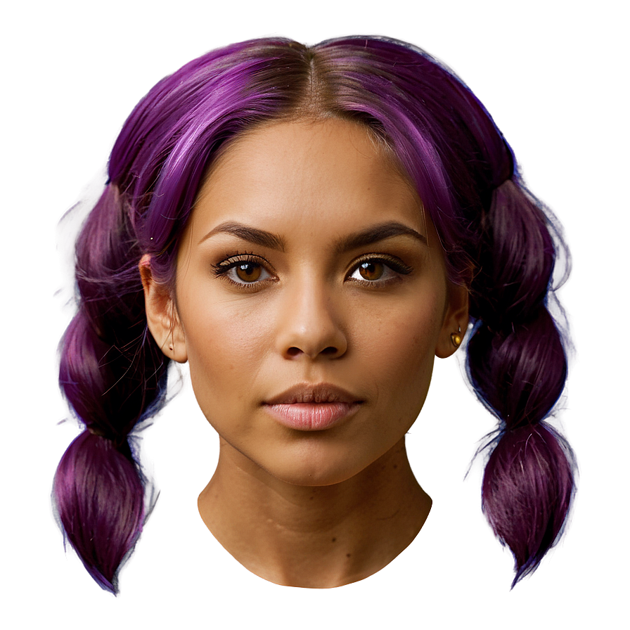 Bright Purple Hair Streaks Png 06272024