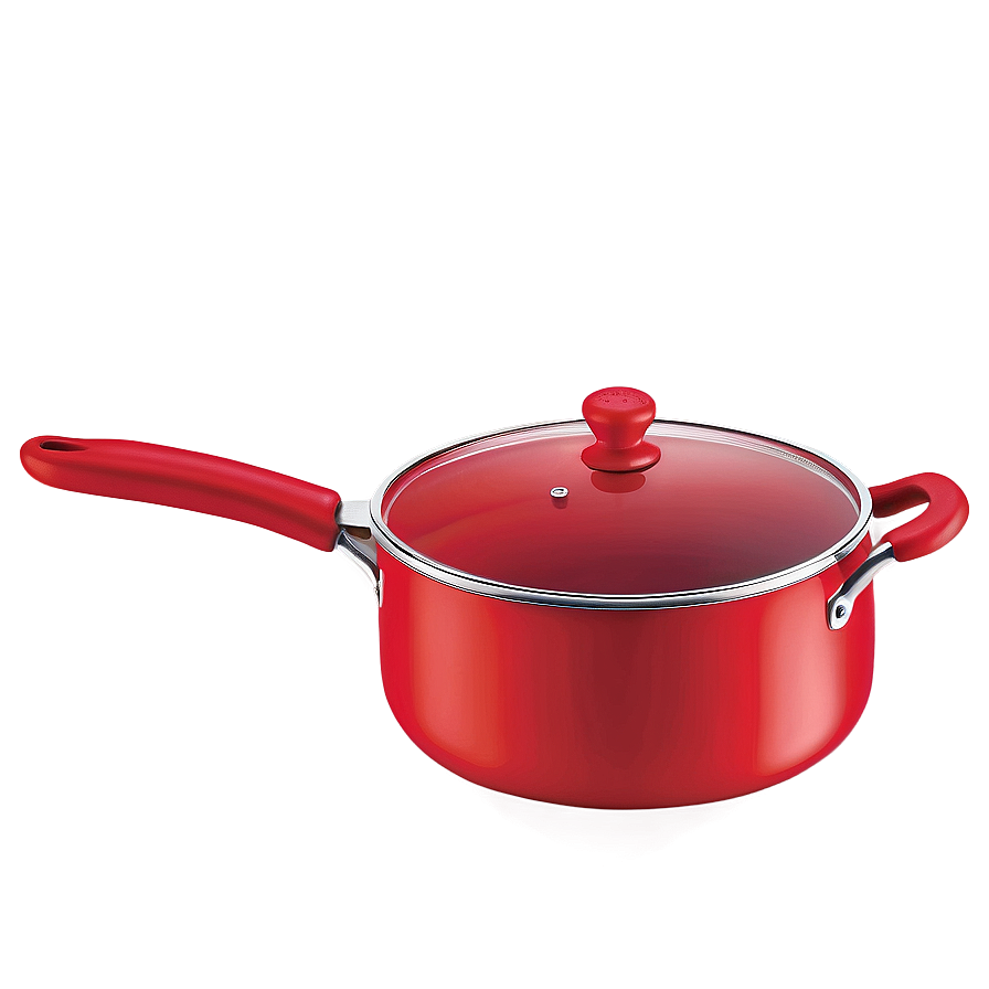 Bright Red Cooking Pot Png 95