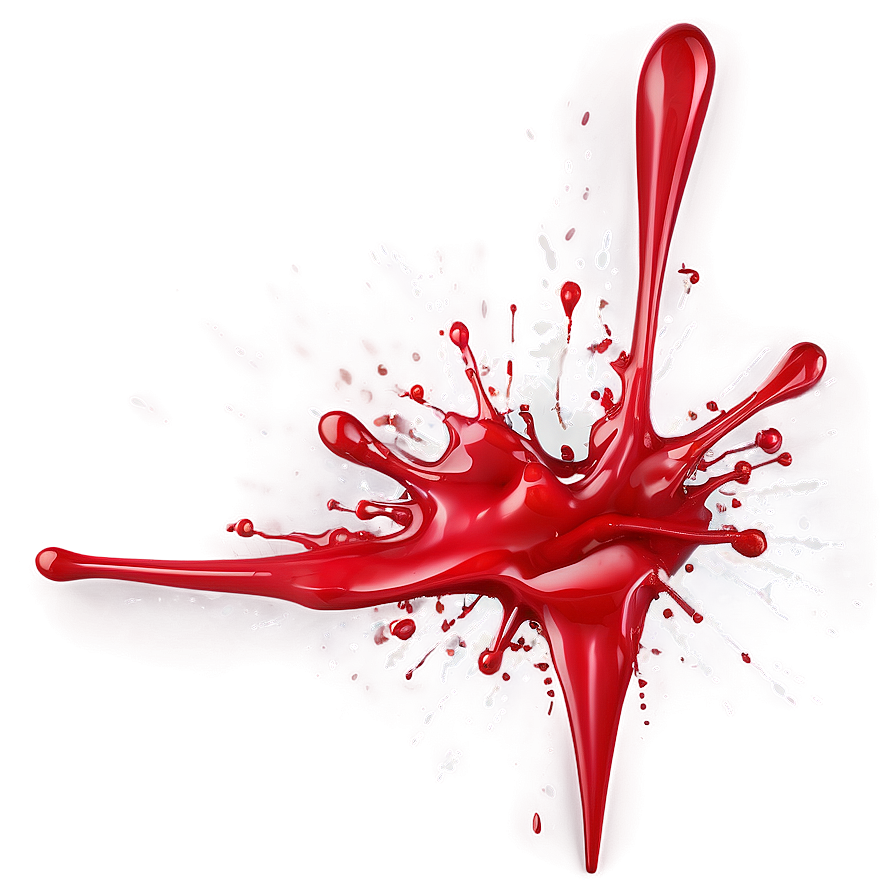 Bright Red Splash Pattern Png Fvo64