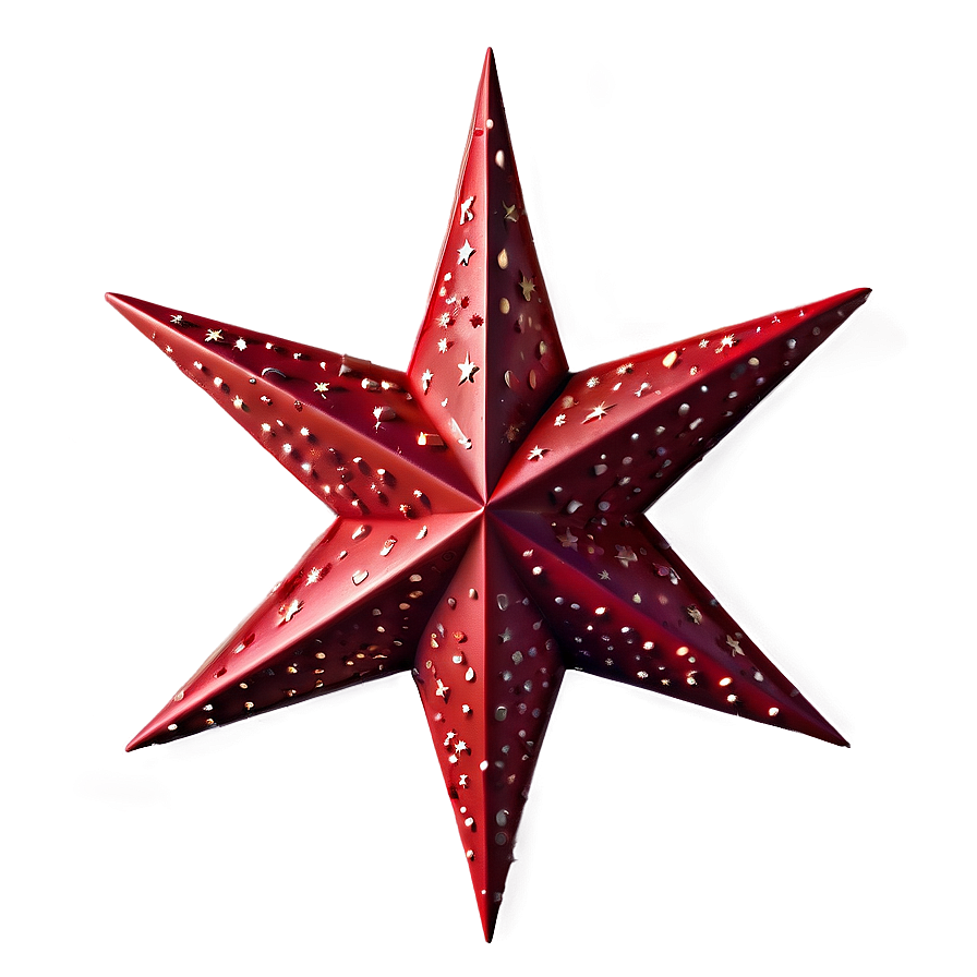 Bright Red Star PNG fun PNG with transparent background