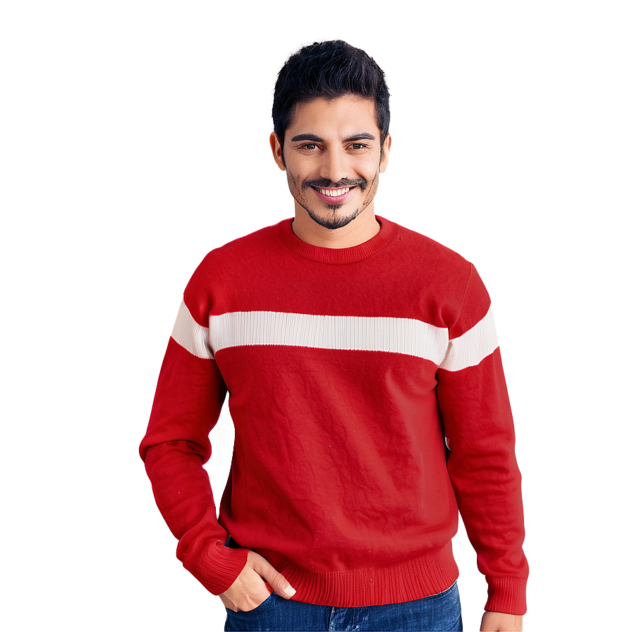 Bright Red Sweater Png 52