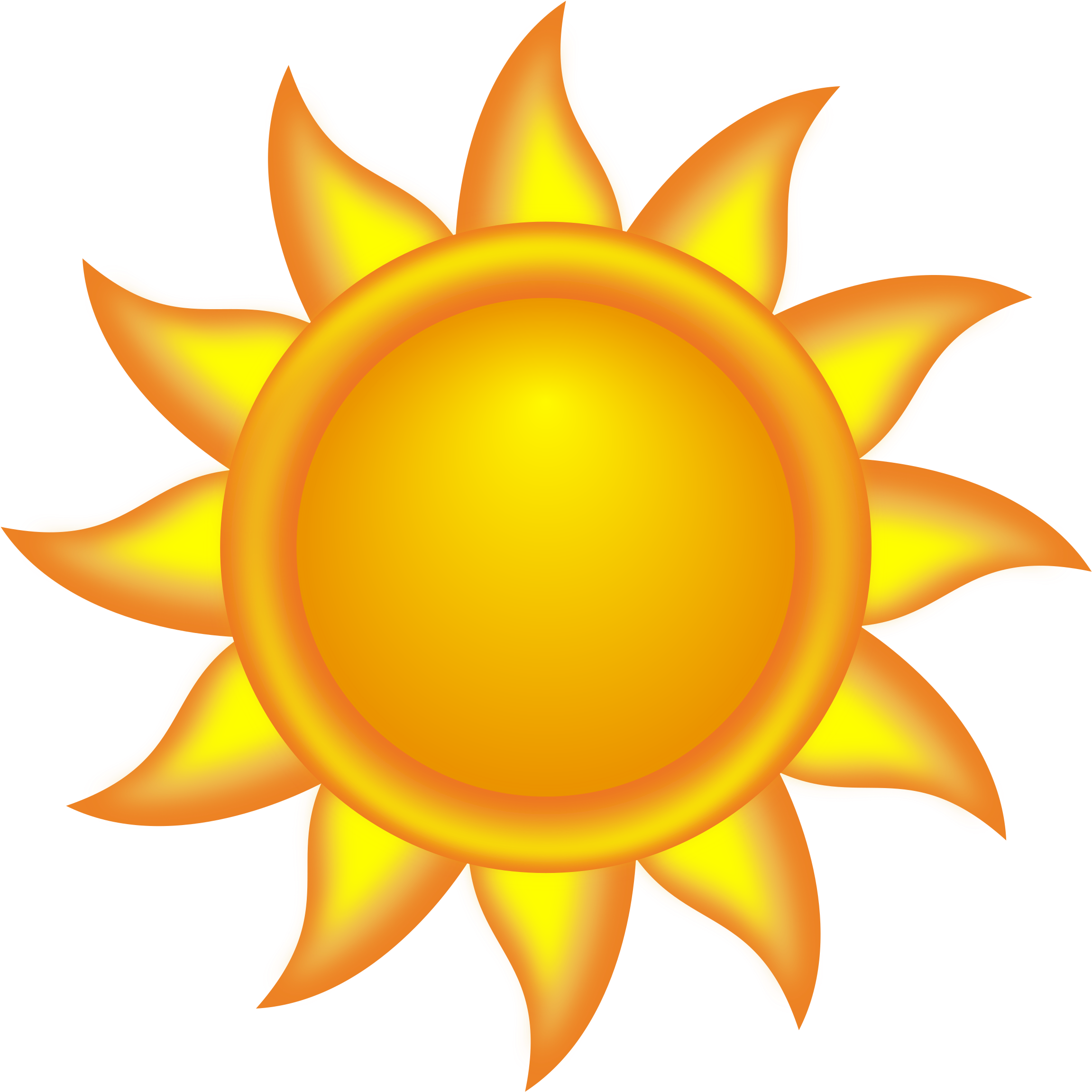Sun Behind Cloud Modern Clipart Svg Black And White - Sun Clipart, HD Png Download PNG with transparent background