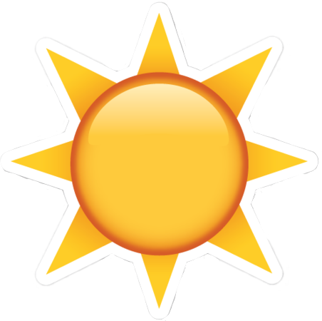 Bright Sun Emoji