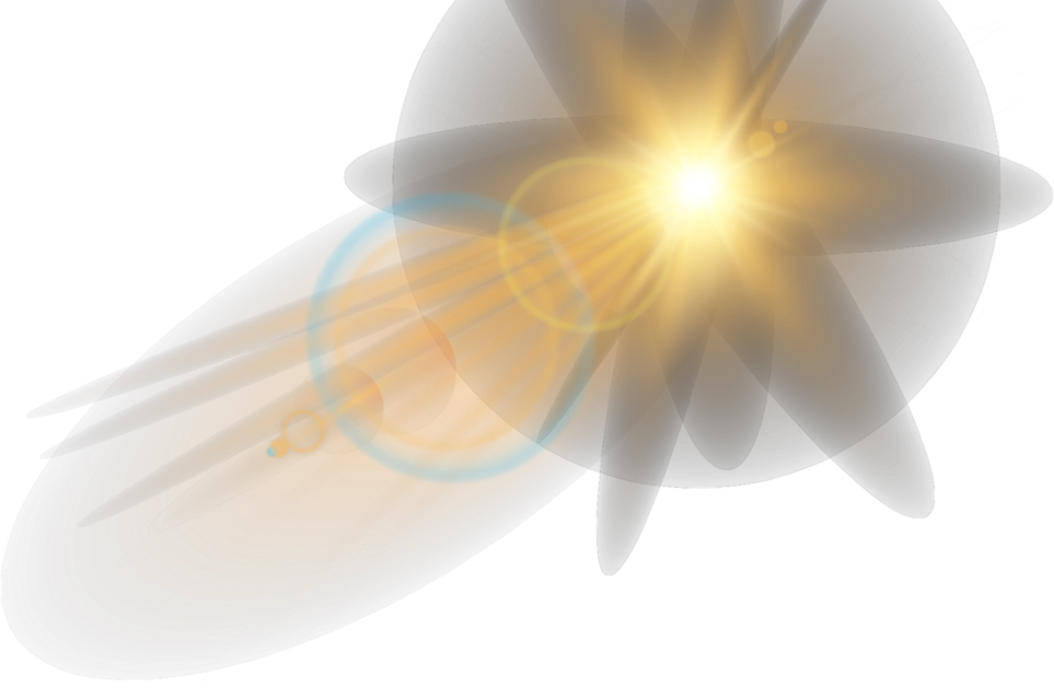 Bright Sunlight Flare Graphic PNG with transparent background