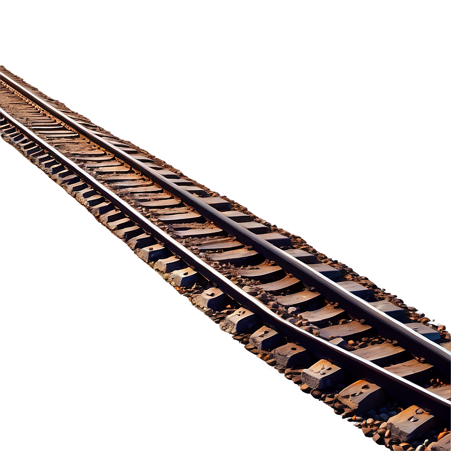 Bright Sunny Day Railroad Tracks Png Eyq96