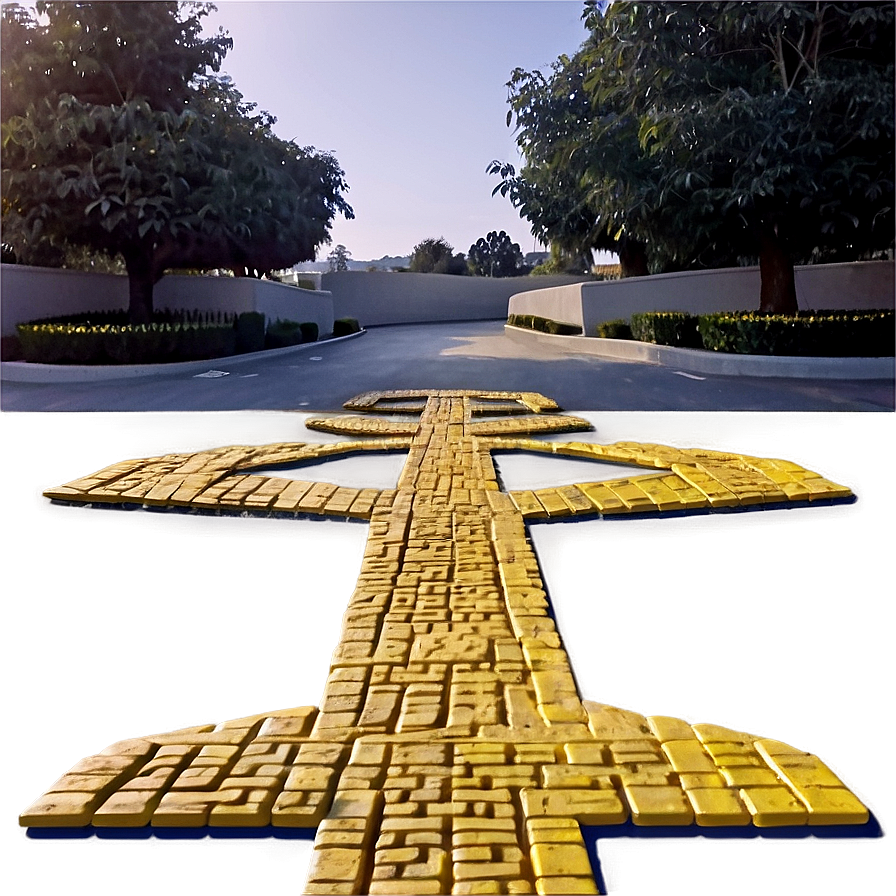 Bright Yellow Brick Pathway Png Xgs20