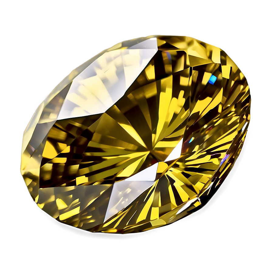 Bright Yellow Diamond Stone Png 84