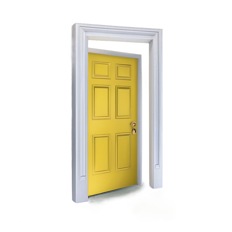 Bright Yellow Door Png 05042024