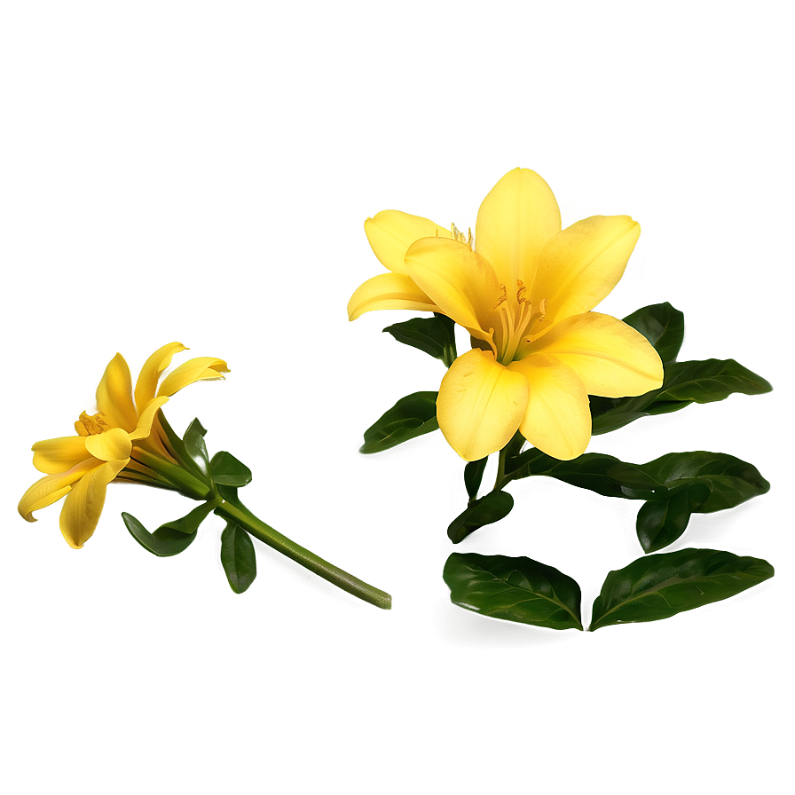 Bright Yellow Flowers Png Ghs