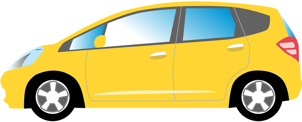 Car, Yellow, Auto, Automobile, Vehicle, Transport - Yellow Car Clipart, HD Png Download PNG with transparent background