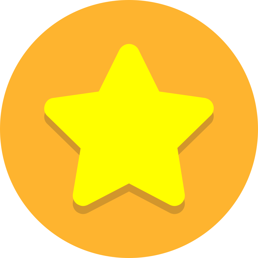 Circle Icons Star With Hex-feb42f Background - Vector Icon Png Star, Transparent Png PNG with transparent background