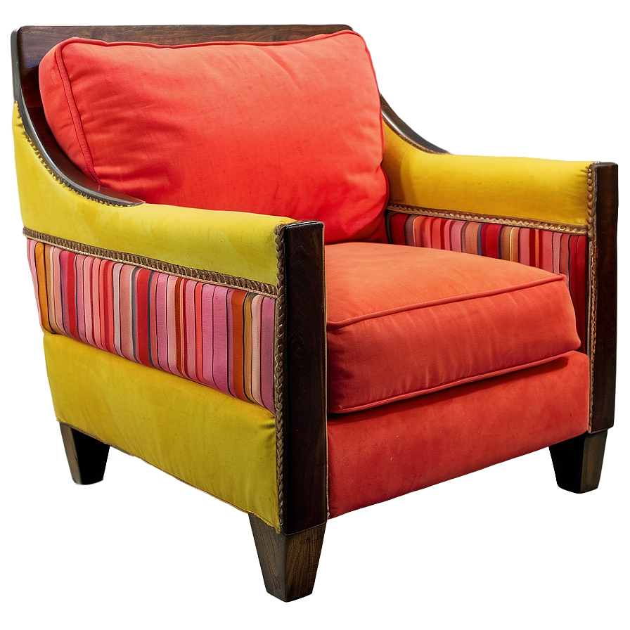 Brightly Colored Armchair PNG ksv3 PNG with transparent background
